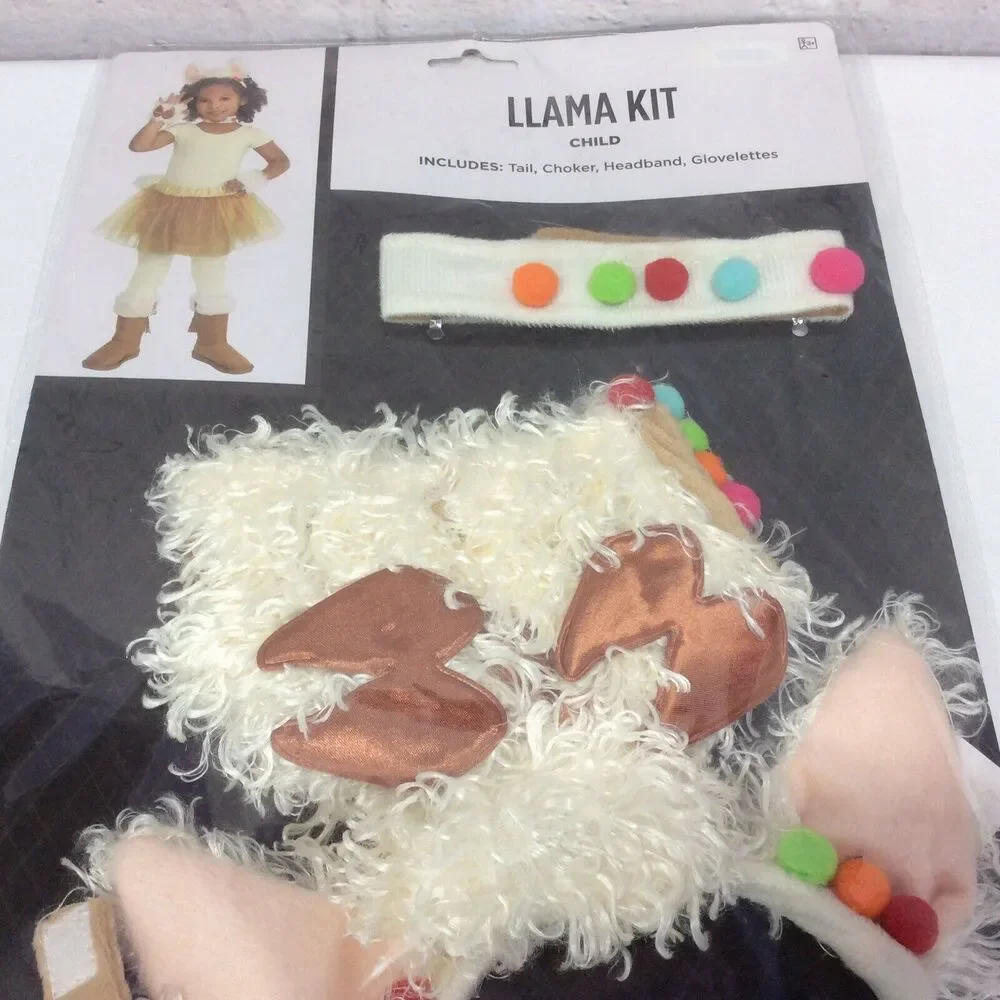 Llama Costume Accessory Kit For Kids Halloween Cosplay Theatrical Party Child 3+